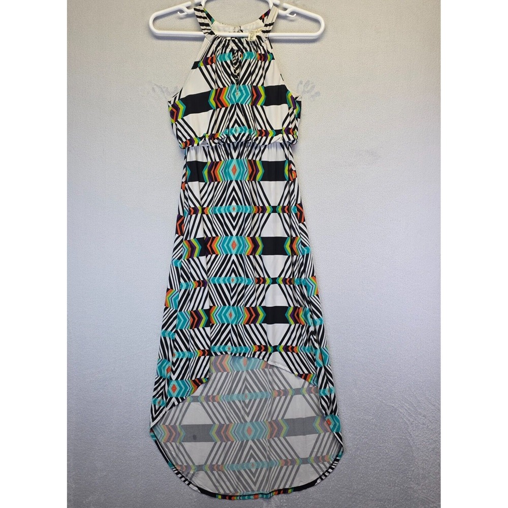 Emma and Michele Dress Womens‎ S Keyhole Halter Neck Geometric Western Festival